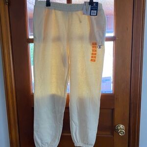 Champion Women’s Cream Off White Ivory Jogger Pants NWT